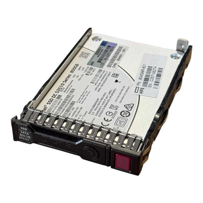 HPE  805365-001, 800GB, 2.5 inch, SATA-3, 500 MB/s, 480 MB/s