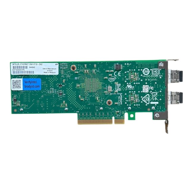 Intel X710-DA2, Dual port, 10Gb/s, Network card (Low profile)