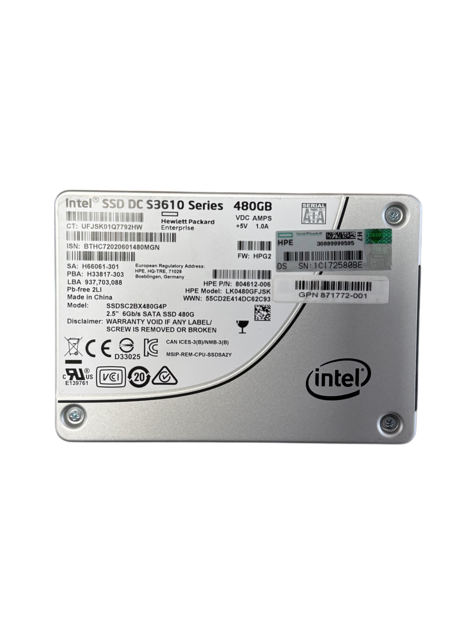 [Hynex]SSD120GB+480GB 804612-006, 480GB, 2.5 inch, SATA-3, 550MB/s, 450MB/s - 7Digits B.V.