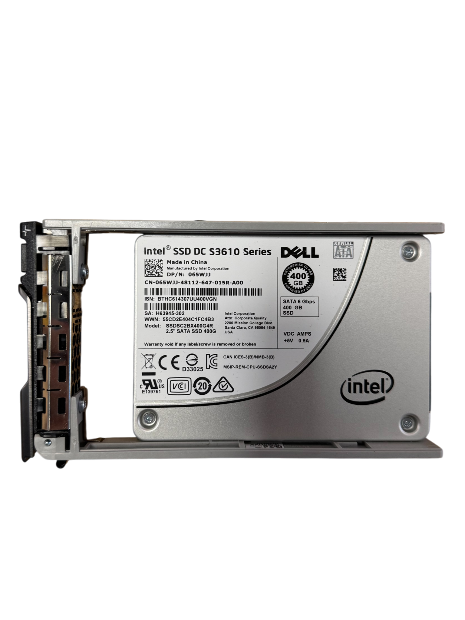 S3610 Intel DC SSD SATA 2.5 Series - 200GB inch 800GB 