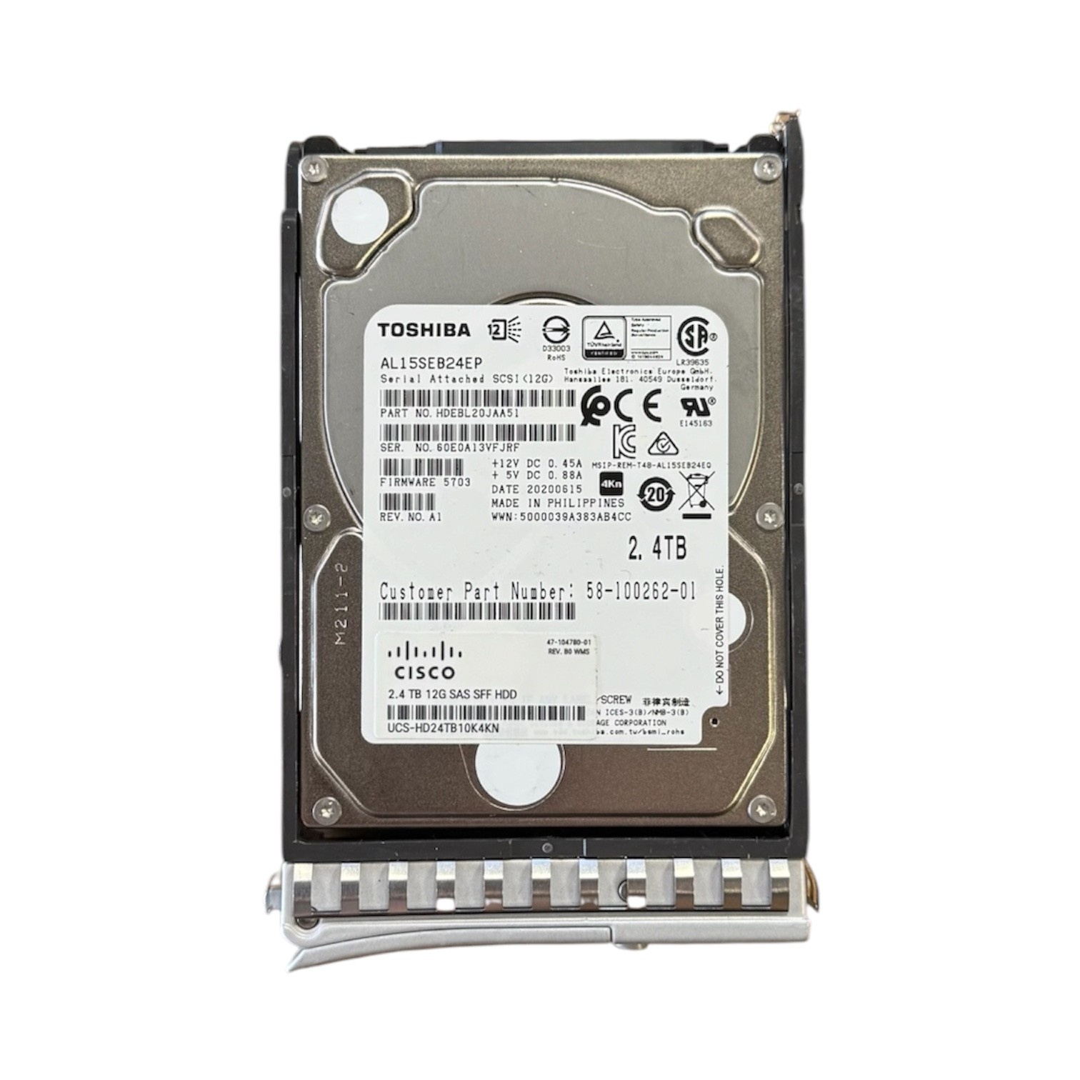 Refurbished HDD - AL15SEB24EP - 2,4TB - 2,5 inch - SAS-3 - 10.000