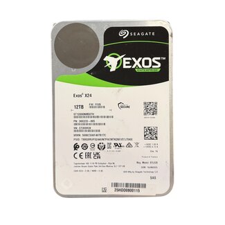 Seagate  ST12000NM007H, 12TB, 3.5 inch, SAS-3, 7200 RPM (MPN: 3KX233-005)