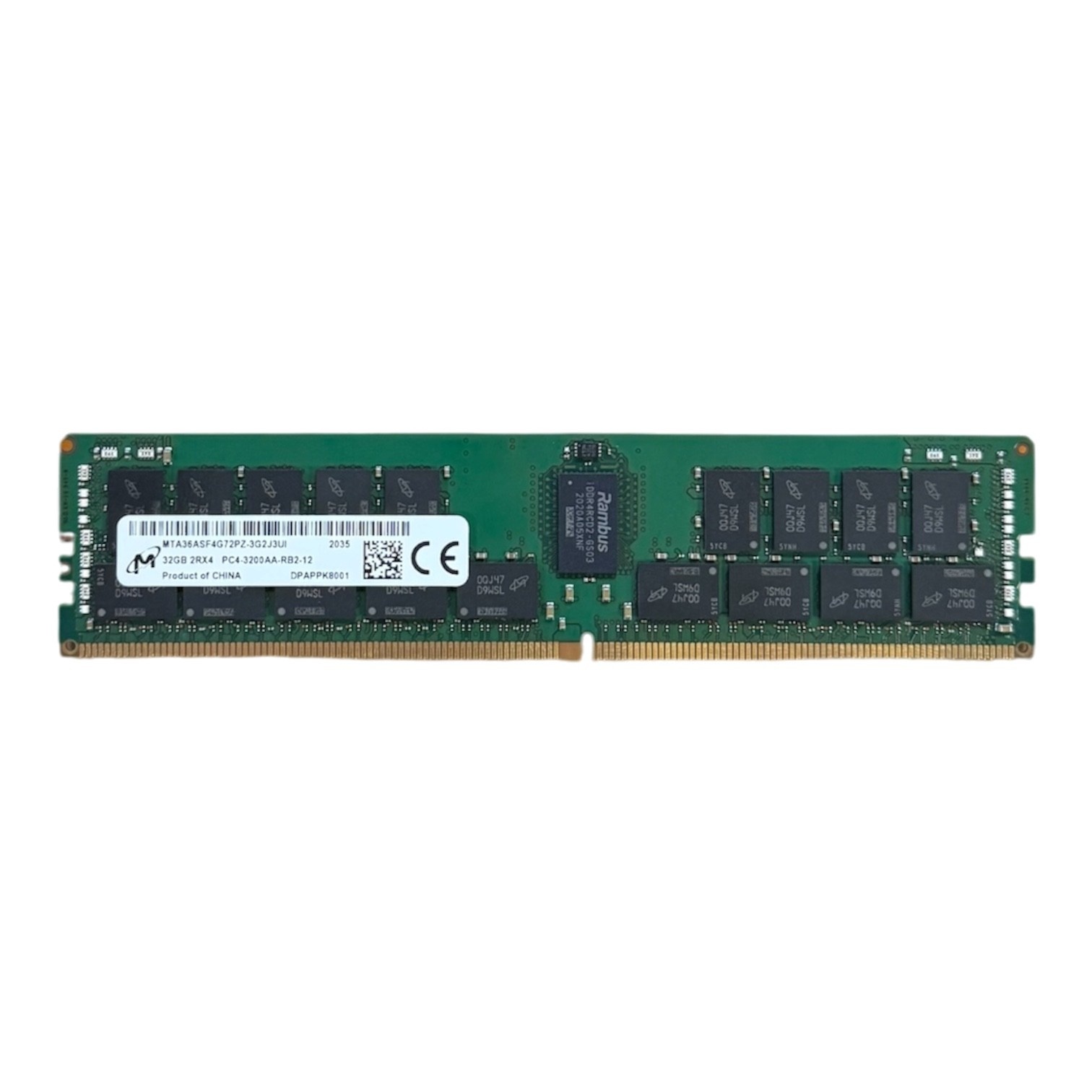 Refurbished MTA36ASF4G72PZ-3G2J3UI - 32GB - DDR4 - 3200MHz - DIMM