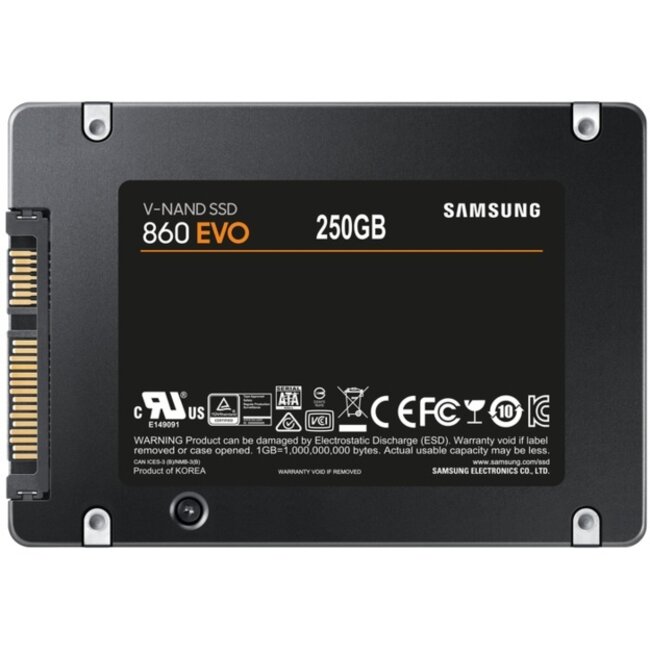 Samsung EVO 860 V-NAND SSD, 250GB, 2.5 inch, SATA-3, 550MB/s, 520MB/s