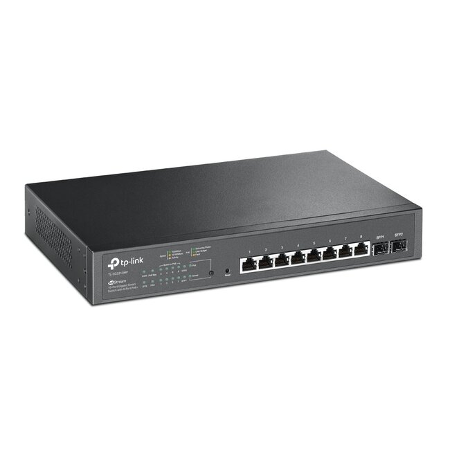 TL-SG2210P, Ethernet, 10/100/1000 Mb/s, 8-port, 2x SFP 1Gb/s