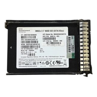 HPE 872520-001, 960GB, 2.5 inch, SATA-3, 540MB/s, 520MB/s
