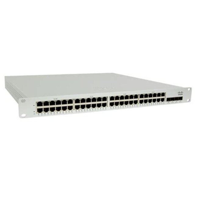 Cisco  MS225-48FP, 1U, Ethernet, 10/100/1000 Mb/s, 48-port, 4x SFP+
