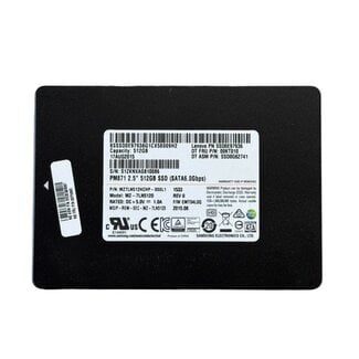 Samsung PM871, 512GB, 2.5 inch, SATA-3, 540MB/s, 520MB/s