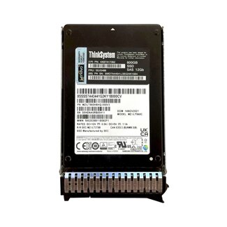 Lenovo 4XB7A17062, 800GB, 2.5 inch, SAS-3, 1200MB/s, 1000MB/s