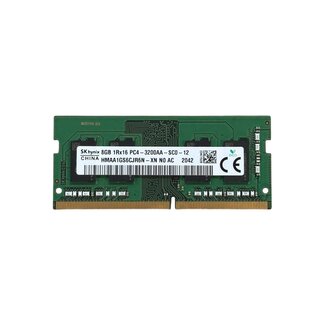 SK hynix 8GB, DDR4, 3200MHz, SODIMM, NON-ECC, (MPN: HMAA1GS6CJR6N-XN)