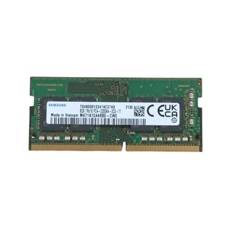 Samsung 8GB, DDR4, 3200MHz, SODIMM, NON-ECC, (MPN: M471A1G44BB0-CWE)