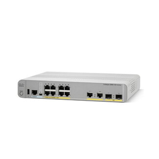 Cisco WS-C2960CX-8PC-L V02, 1U, Ethernet, 10/100/1000 Mb/s, 8-port, 2x SFP