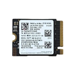 Samsung PM991A, 512GB, M.2, PCI Express 3.0 x4. NVMe, 3100MB/s, 1800MB/s