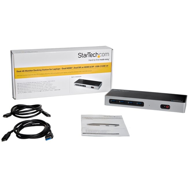 StarTech Dual-4K Docking Station 6x USB 3.0