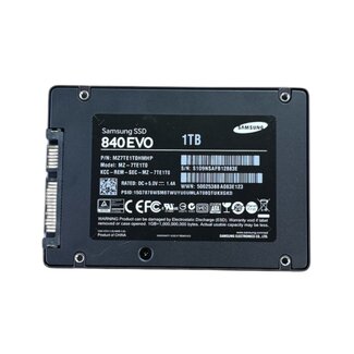 Samsung EVO series 840, 1TB, 2.5 inch, SATA-3, 540MB/s, 520MB/s