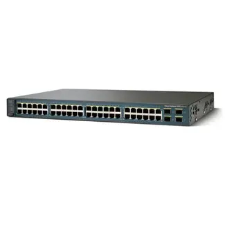 Cisco Switch, Catalyst 3560-48PS-E, 1U, Ethernet, 100Mbs, 48 ports