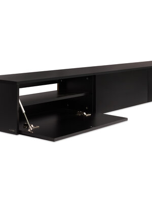 TV-Meubel Zwart Matt | Afmetingen L: 180 cm x D: 36 cm x H: 33