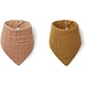 Liewood Andrea bib - 2 pack - Tuscany rose/golden caramel mix | Liewood Liewood Andrea bib - 2 pack - Tuscany rose/golden caramel mix | Liewood