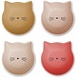 Liewood Filiz snack bowl 4-pack - Cat tuscany rose multi mix | Liewood Liewood Filiz snack bowl 4-pack - Cat tuscany rose multi mix | Liewood