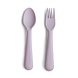 Mushie vork en lepel - soft lilac Mushie vork en lepel - soft lilac
