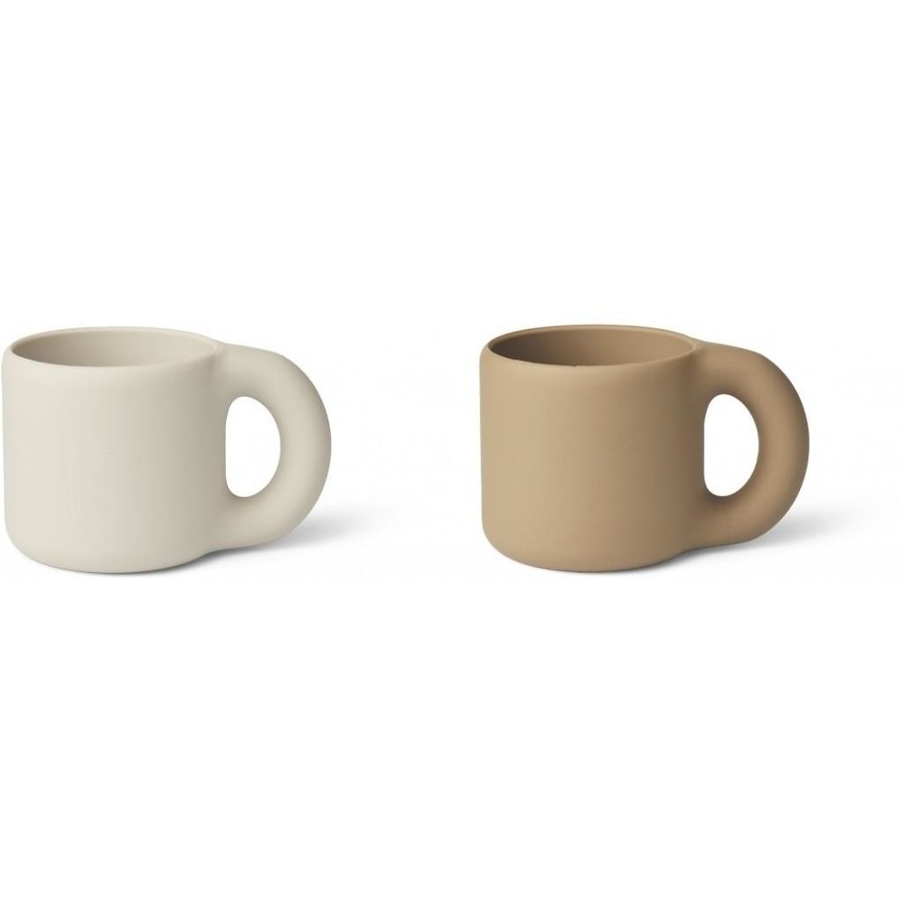 Liewood Kylie beker 2-pack – Sandy / oat mix Liewood Kylie beker 2-pack – Sandy / oat mix