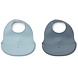 Liewood Ember siliconen slab 2-pack – Sea blue/whale blue mix Liewood Ember siliconen slab 2-pack – Sea blue/whale blue mix