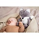 Flow Flow Heartbeat Knuffel Comforter Robin de vos grijs Flow Flow Heartbeat Knuffel Comforter Robin de vos grijs