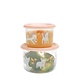 Sugarbooger Good Lunch® snackdoosjes (set van 2) Puppies & Klaprozen Sugarbooger Good Lunch® snackdoosjes (set van 2) Puppies & Klaprozen