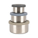 Konges Slojd 3 pack ronde voedingsdozen - stone mix Konges Slojd 3 pack ronde voedingsdozen - stone mix