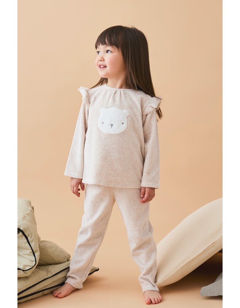 Noukies Pyjama Kleine beer beige