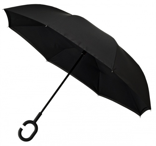 Impliva Inside Out Paraplu RU-6-PMS BLACK 6C