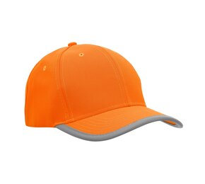 Luminescent Safety Cap With Refelctive Trim 100% Polyester 3026