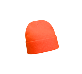 Luminescent Safety Acrylic Beanie With Roll Up 3028