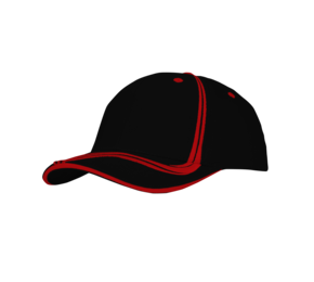 Brushed Heavy Cotton With waving Stripes on Crown & Peak 4099