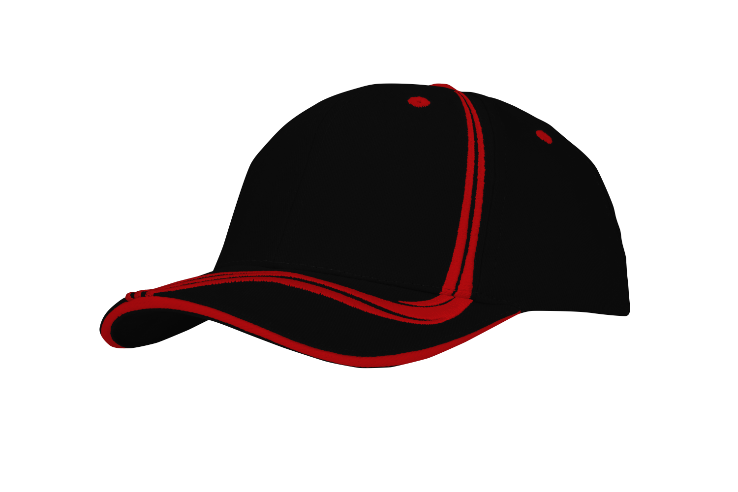 Brushed Heavy Cotton With waving Stripes on Crown & Peak 4099