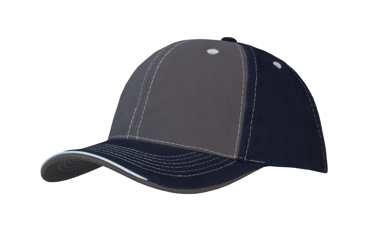 Brushed Heavy Cotton With Contrast Stitching On Peak & Open Lip Sandwich 4053