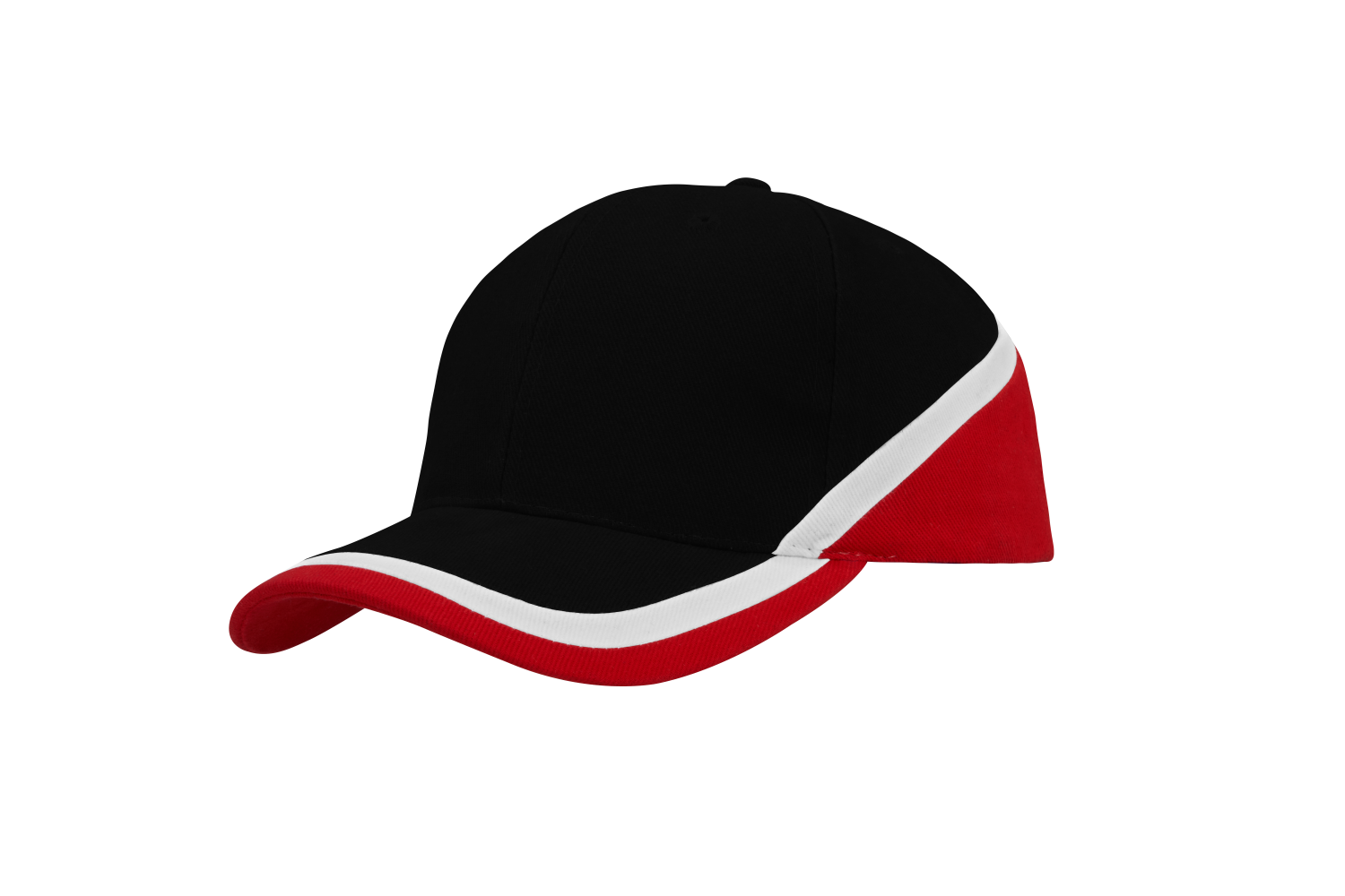 Brushed Heavy Cotton Tri -Coloured Cap 4026