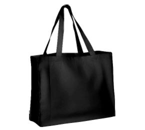 Canvas katoen tassen   2690 - Black - 45X36X13cm