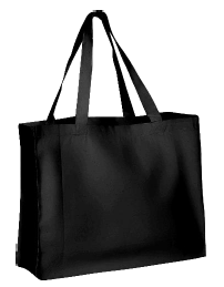 Canvas katoen tassen   2690 - Black - 45X36X13cm