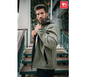 TH Clothes Mens softshell with removable hood Zagreb