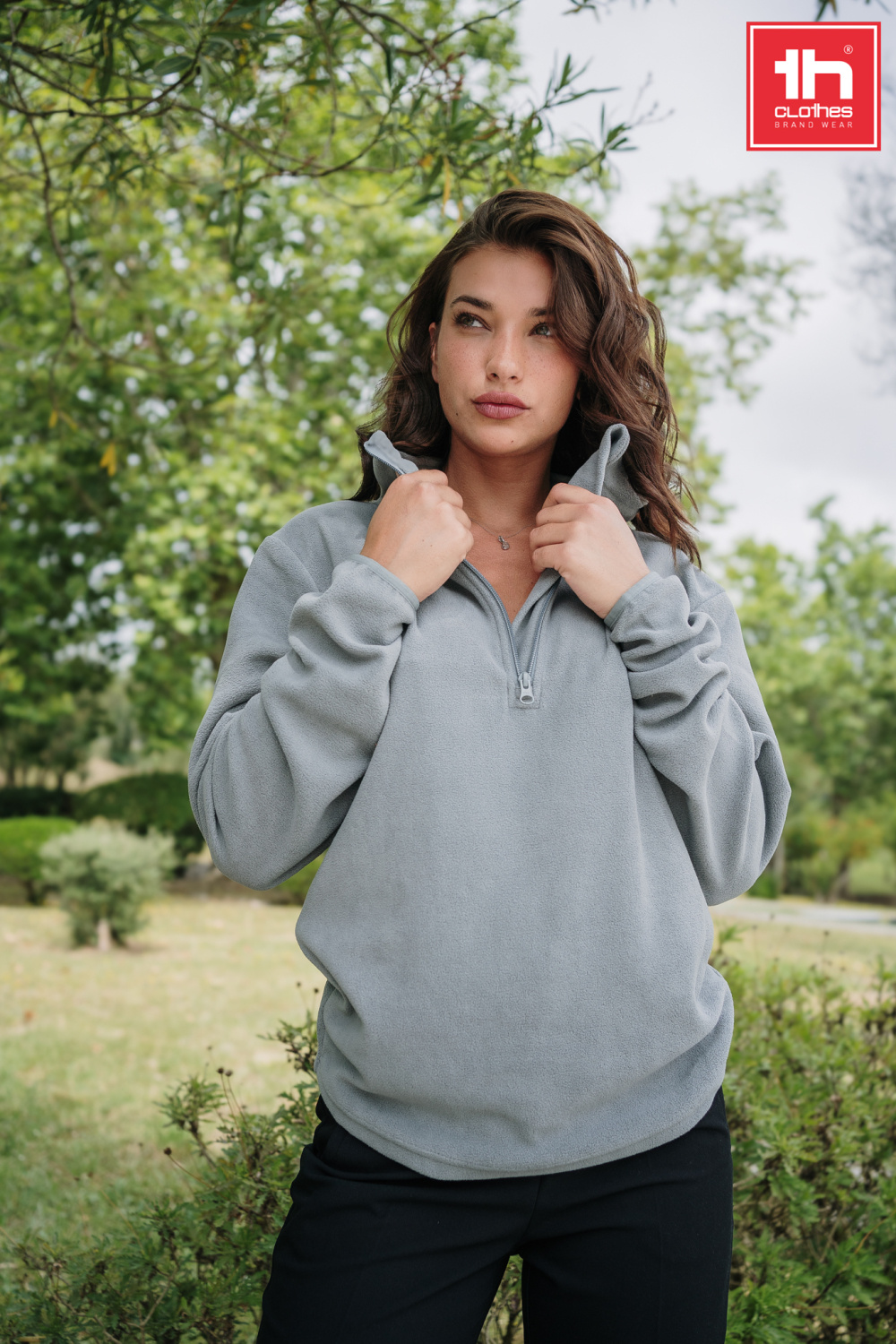 TH Clothes Unisex polar fleece with 1/4 zip Vienna