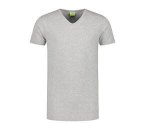 L&S T-shirt V-neck cot/elast SS for him - LEM1264
