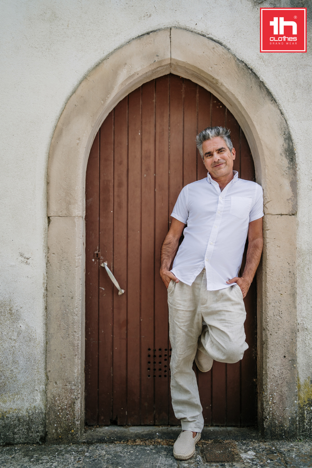 TH Clothes Mens short sleeve oxford shirt London