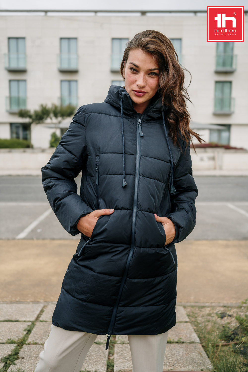 TH Clothes Unisex padded down parka Brussels