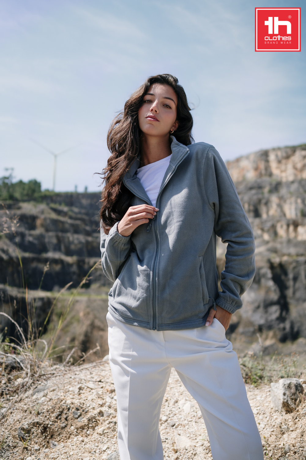 TH Clothes Womens high density polar fleece jacket Gama women