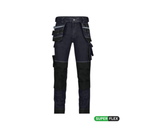 Melbourne Stretch holsterzakkenjeans met kniezakken