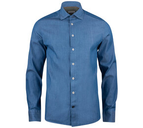 j.harvest & frost indigo bow 130 hemd slim fit heren 2913002