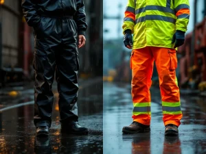 Wat is het verschil tussen een gewone en een high-visibility regenbroek?