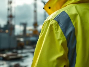 6 eigenschappen om op te letten bij de aanschaf van een bedrukte regenjas voor constructiewerk