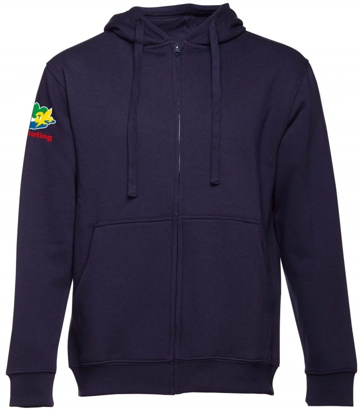 Scoutfit Heren sweater met capuchon en rits